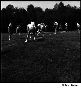 Camp Arcadia: campers playing touch football