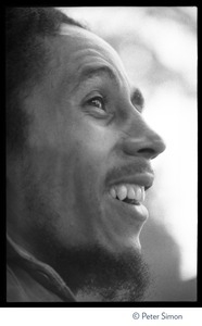 Bob Marley: close-up portrait in near profile