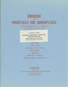 Handbook for paraplegics and quadriplegics