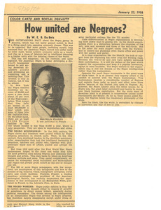 How united are Negroes