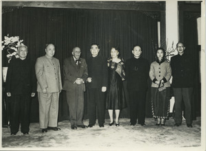Chen Yi, W. E. B. Du Bois, Zhou Enlai, Guo Moruo, Shirley Graham Du Bois and other Chinese dignitaries