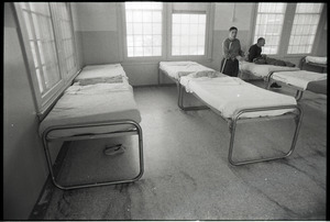 Belchertown State School: cots and two patients in sleeping room