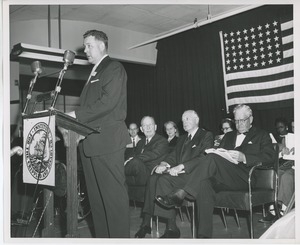 Willis C. Gorthy speaking at Institute Day