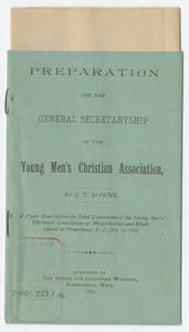 Preparation for the General Secretaryship, by Jacob T. Bowne