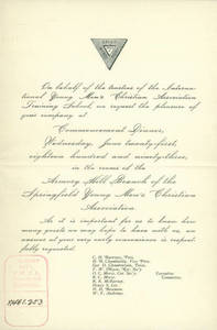 Commencement Invitation, 1893