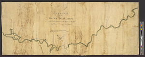 A sketch of the river Missisippi from New Orleans to the Rock of Davion