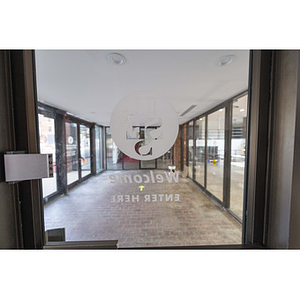 Harriet Tubman House entrance vestibule on Columbus Avenue from front desk area