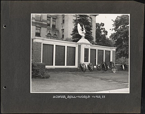 Honor Roll, World War II, In Front of Coolidge Apartments: Melrose, Mass.