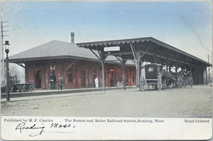 The Boston and Maine railroad station, Reading, Mass.