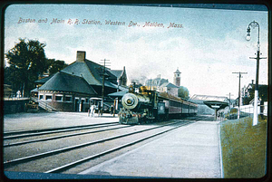 [Boston & Main R. R. Station, Western Dw., Malden, Mass.]