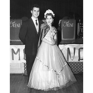 Homecoming queen Joyce Coffey poses with escort Joe Kirk