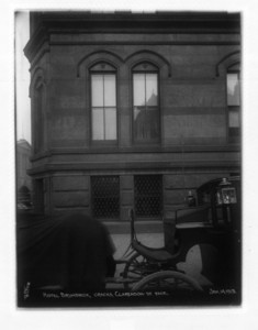 Hotel Brunswick cracks Clarendon Street, facade, Boston, Mass., January 14, 1913