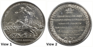 Comitia Americana medal, W. Washington at the Cowpens, 1781
