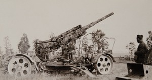 A large piece of German field artillery
