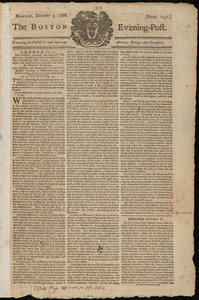 The Boston Evening-Post, 5 December 1768