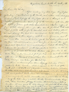 Letter from Benjamin Smith Lyman to Mr. Lesley