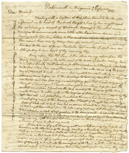Letter from Warner Mifflin to Moses Brown