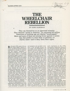 The Wheelchair rebellion