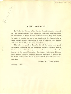 Chief marshal