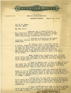 Letter from James A. McGrath to W. B. Segur