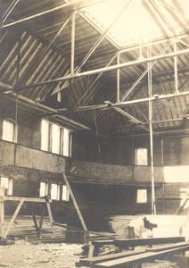 West Gymnasium Interior Construction, 1910