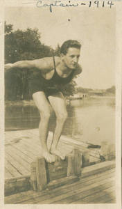 Springfield College Swim team captain, 1914