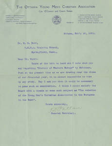 Letter from Thomas D. Patton to Hanford M. Burr (Feb. 29, 1908)