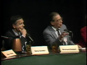 Coverage of the 1983 Murrow Symposium with Fred Friendly, Socratic Dialogues Part 1