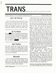 The Transgenderist (April 1, 1998)
