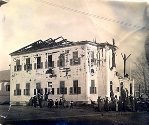 Devastating church fire in 1911