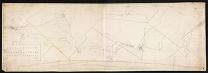 Plan and profile of a railroad survey from Millbury to Webster