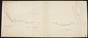 [Map of the Connecticut River from Springfield to Hadley].