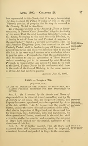 1800 Chap. 0028 An Act To Ascertain The Quality Of Hog's Lard, And Making Further Provision For The Inspection Of Butter.