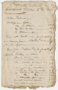 Edward Hitchcock geological survey account booklet, 1831 February to 1831 June 8