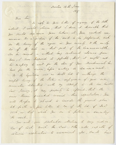 Governor Edward Everett letter to Edward Hitchcock, 1837 June 16