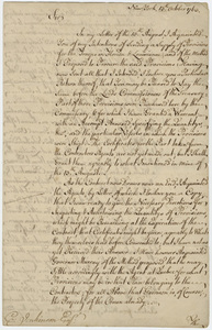 Jeffery Amherst letter to Charles Jenkinson, 1763 October 13