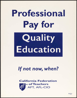 Professional pay for quality education : If not now, when?