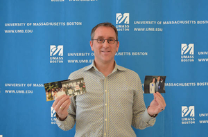 Michael Mahan at the UMass Boston Mass. Memories Road Show