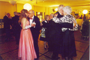 Dancing at a library dinner dance in Duxbury