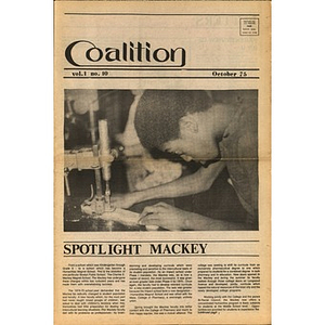 Coalition, Volume 1, Number 10, October 1975.