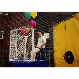 Dunk tank at Recreation Day fair