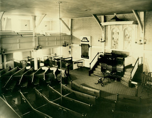 Interior of Meeting House, Hingham ("Old Ship Meeting House").
