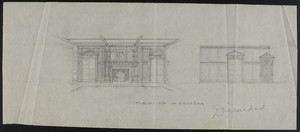 Elevations of Dining Room., undated