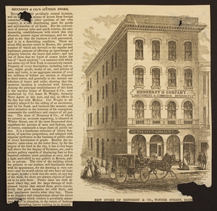 New store of Hennessy & Co., Winter Street, Boston