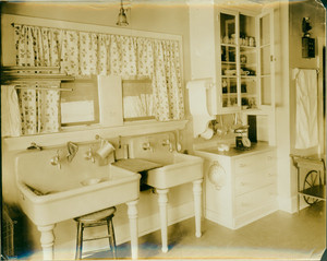 Interior view of the Nash kitchen, Cambridge, Mass., undated