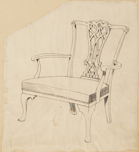 Chippendale-style Arm Chair