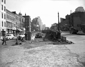 Removal of incline, Cambridge St.