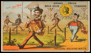 Trade card for Gold Coin Tobacco, manufactured by Cullingworth & Ellison, Nos. 2508-2522 Main Street, Richmond, Virginia, undated