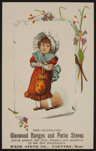 Trade card for Glenwood Ranges and Parlor Stoves, Weir Stove Co., Taunton, Mass., 1887