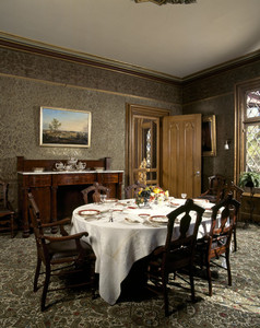 Dining room, Roseland Cottage, Woodstock, Conn.